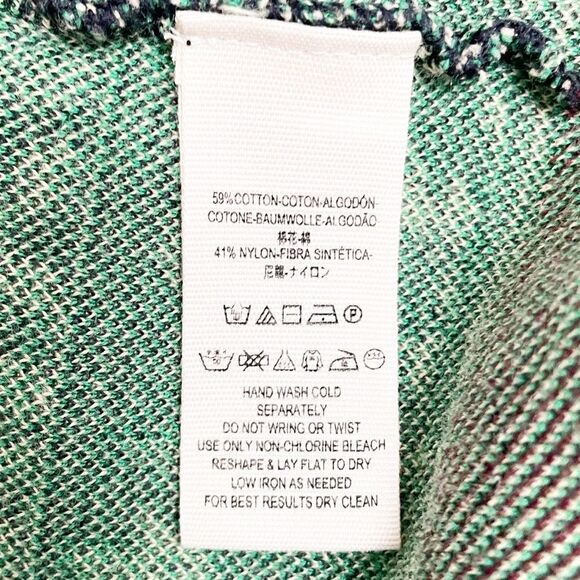 Free People Music & Lyrics Mini Boho Sweater Dress Black Green Combo Size Small - Picture 12 of 14